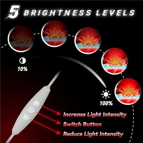 Sunrise Sunset Neon Sign Sun Wave LED Light Wall Decor Bedroom Party Bar Beach - Picture 2 of 7